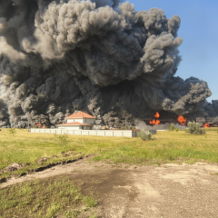 Drones attack Engels airfield and two oil refineries in Russia at night