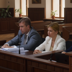 Судова зала з експосолкою України