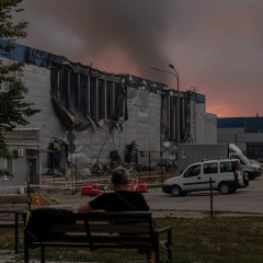 Фото разрушений в Киеве от атаки