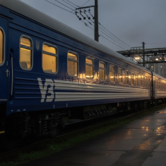 Беспилотник врезался в локомотив поезда