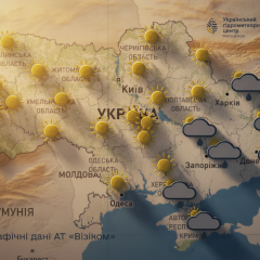 Thunderstorms and heat in Ukraine