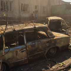 A 10-year-old girl is among 18 people wounded in Zaporizhzhia by Russian guided bomb strikes.