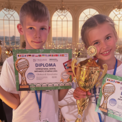 Brother and sister win at mental arithmetic olympiad