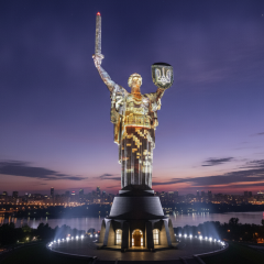 Артінсталяція до Дня Незалежності на Батьківщині-маті