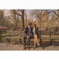 Viral video of a kiss in the park
