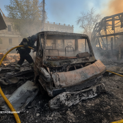 Результати російської атаки в Павлограді