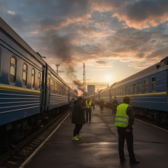 Russia Strikes Locomotive in Volyn and Yagodyn Border Checkpoint Near Poland