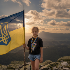Evelina Sarkisyan conquered the Ukrainian Carpathians