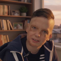 11-летний Роман Олексів во Львове во время операции