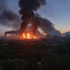 Массовая атака дронов на Москву