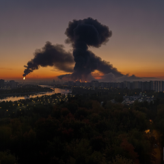 Ночной удар по Московскому НПЗ