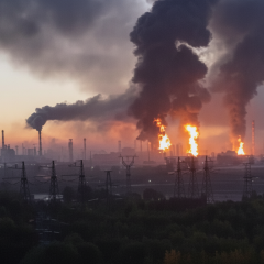 Fire at Moscow oil refinery plant