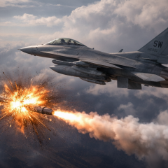 Авария F-16 в Германии: пилот катапультировался