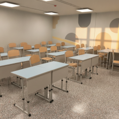 Underground schools for learning during alarms