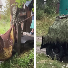 Поліцейський рятує тяжкого хворого в зоні конфлікту