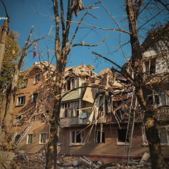 Russia's attack: missile strike on Ukraine