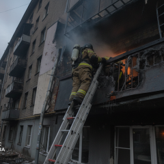 Пожежа у 5-поверхівці в Києві