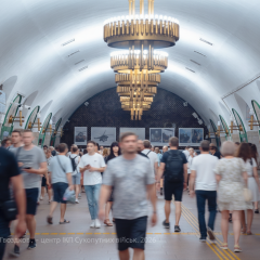 Остановка метро и эскалаторов в Киеве