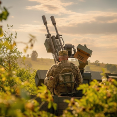 Russian attack drones and damaged cities in Ukraine