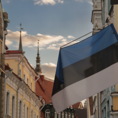 Флаги Эстонии, Финляндии и Швеции