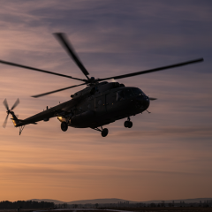 Ukrainian Forces Destroy Russian Mi-8 Helicopter in Luhansk Using Hornet Drones