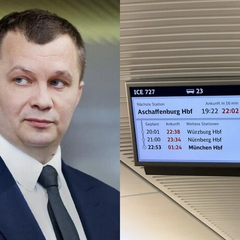 Німецька залізниця: Милованов застряг у поїзді