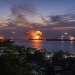Photo of the Tuapse Oil Refinery and terminal