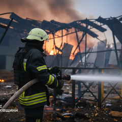 Поврежденные здания в центре Харькова