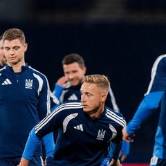Ukraine's national team squad for the match
