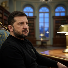 Зеленський і Міндіч розмовляють за столом
