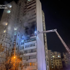 Последствия ракетной атаки на Киев