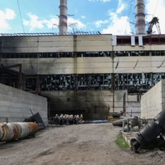 Пожежа на енергооб'єкті під час знищення