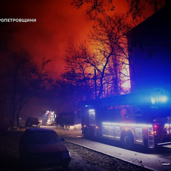 Ночная атака на Днепропетровщину: руины ночью