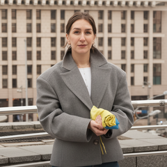 Ksenia Mykhailyuk during the Revolution of Dignity