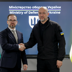 Флаги Литвы и Украины вместе