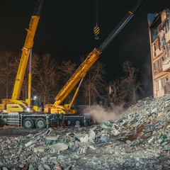 Последствия ракетного удара в Тернополе