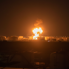 Атаковано нефтебазу в оккупированном Крыму