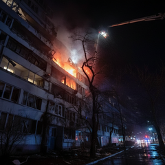 Massive attack and explosions: main events of the night