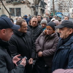 Поврежденные квартиры в Тернополе от ракетной атаки