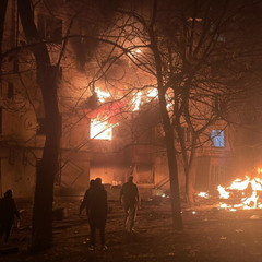 Будинок під обстрілом у Запоріжжі