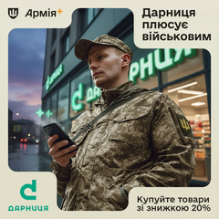 Знижка 20% для військових на ліки
