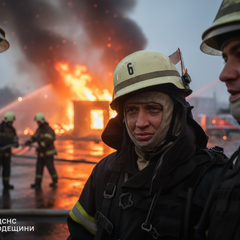 Пожарные Одессы во время обстрелов