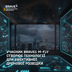 Логотип стартапа M-Fly и графики украинцев