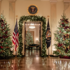 Подготовка Белого дома к Рождеству