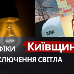 Графики отключения света в Киевщине