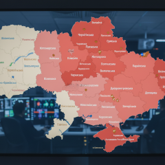 Карта відображає стан повітря в Україні