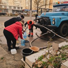 Поврежденный исторический центр Одессы