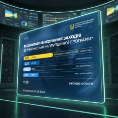 НАЗК: антикоррупционную программу выполнено лишь на 48% через три года