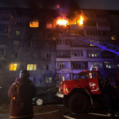 Російський удар дронами по Запоріжжю