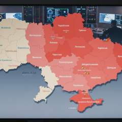 Карта воздушных тревог Украины
